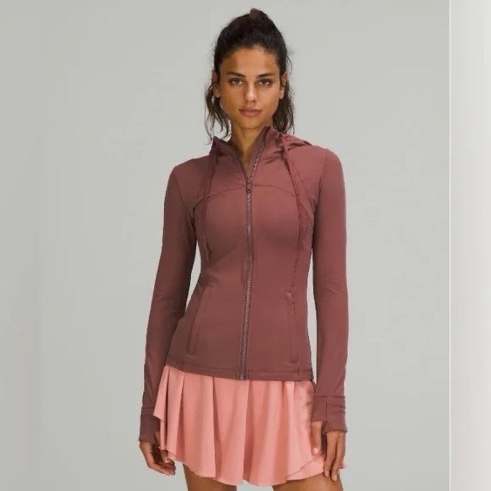 Lululemon Hooded Define Jacket Nulu Size 4 Smoky Red Like New